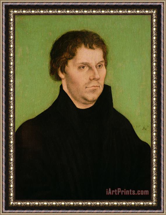 Lucas Cranach the Elder Portrait of Martin Luther Framed Print