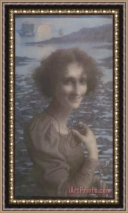 Lucien Levy-Dhurmer Circe Framed Painting