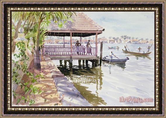 Lucy Willis The Jetty Cochin Framed Painting