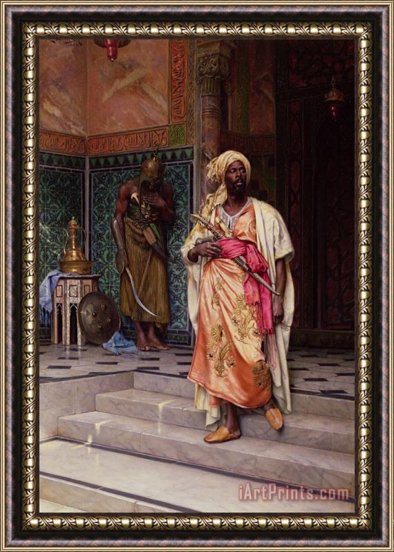 Ludwig Deutsch The Emir Framed Painting
