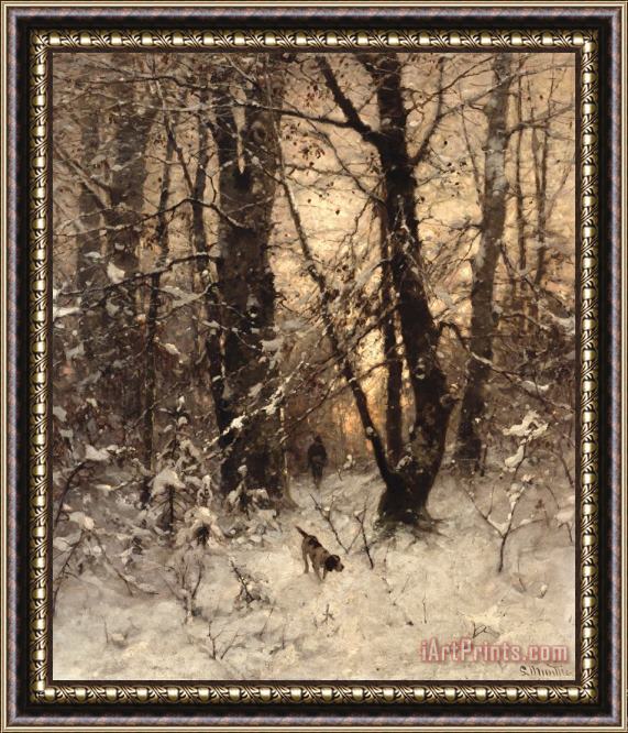 Ludwig Munthe Winter Twilight Framed Print