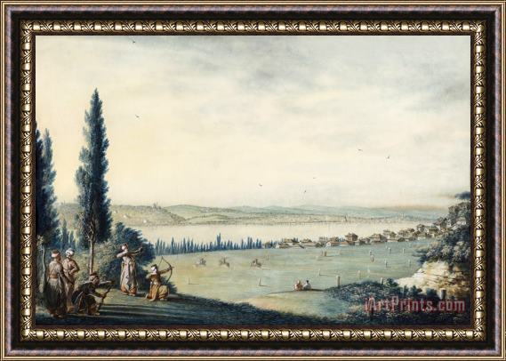 Luigi Mayer View of Constantinople And Eyup As Seen From Okmeydani Framed Painting