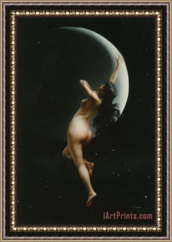 Luis Ricardo Falero The Moon Nymph Framed Painting