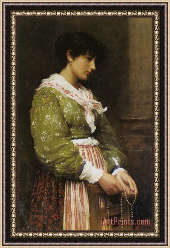 Luke Fildes Devotion Framed Painting