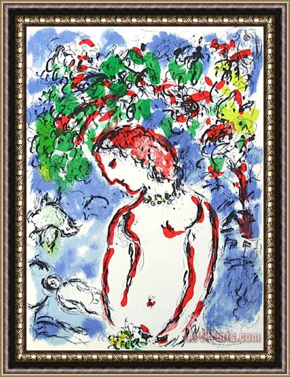Marc Chagall Dlm Jour De Printemps Framed Painting