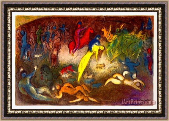 Marc Chagall Enlevement De Chloe Abduction of Chloe Framed Print