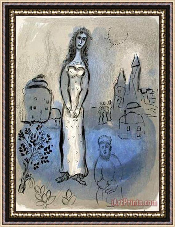 Marc Chagall La Bible Esther Framed Painting