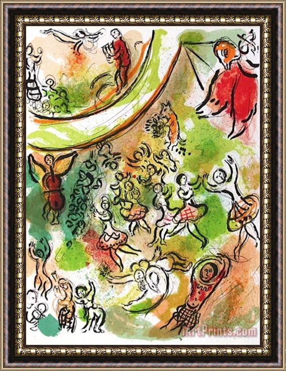 Marc Chagall Plafond De L Opera Frontispice Framed Painting