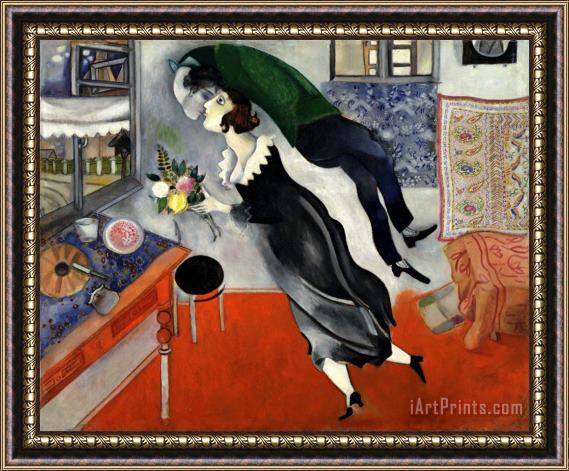 Marc Chagall The Birthday 1915 Framed Print