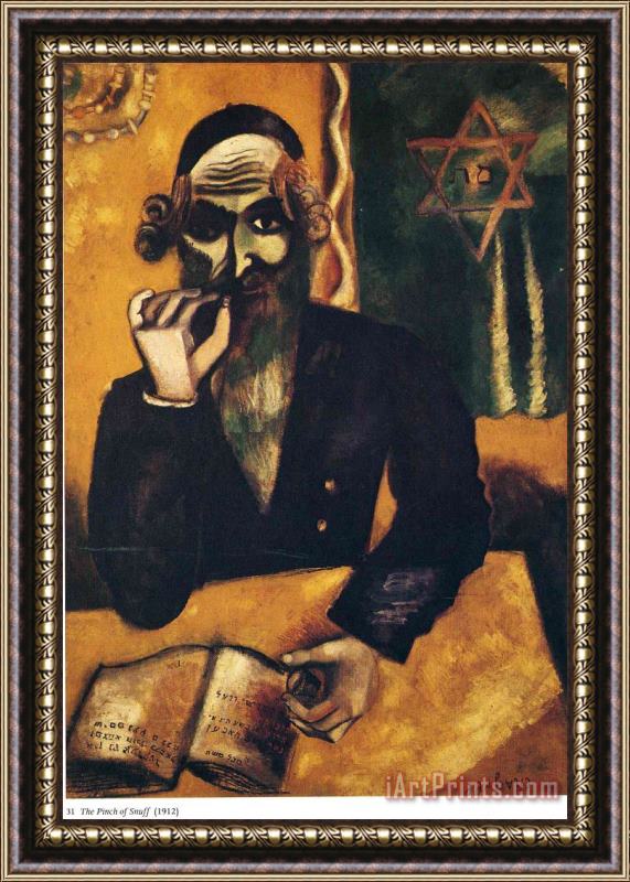 Marc Chagall The Pinch of Snuff 1912 Framed Painting