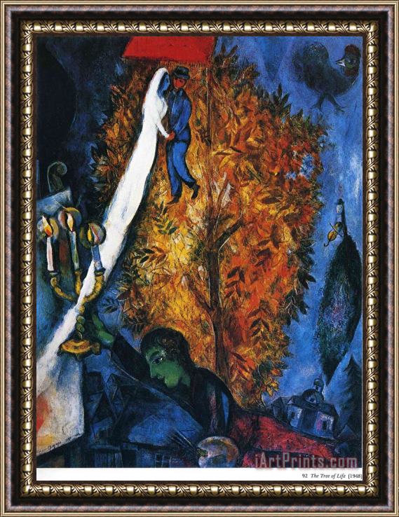 Marc Chagall The Tree of Life 1948 Framed Print
