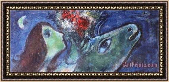 Marc Chagall Woman with Green Donkey Framed Print
