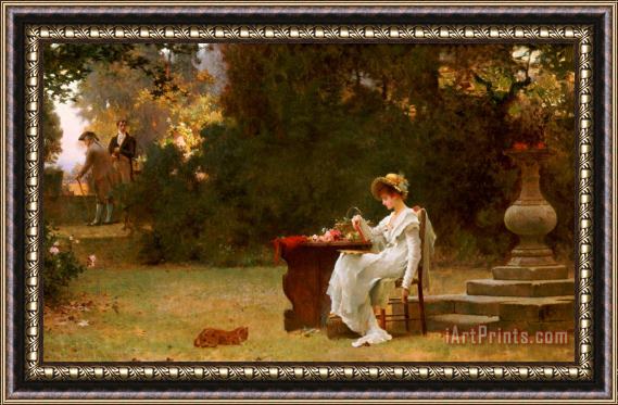 Marcus Stone Love at First Sight Framed Print