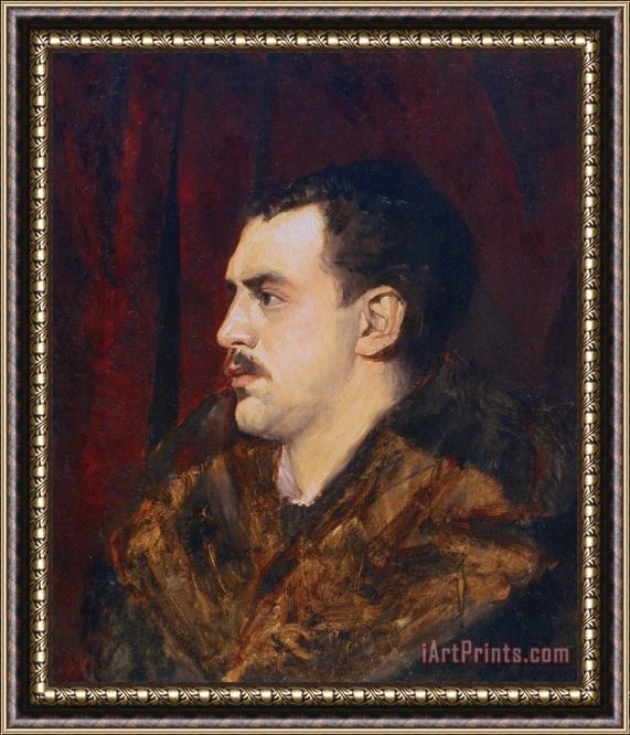 Maria Konstantinowna Bashkirtseff Portrait of The Artist's Brother, Paul Bashkirtseff Framed Print