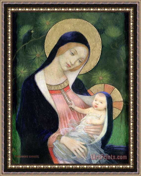 Marianne Stokes Madonna of the Fir Tree Framed Painting