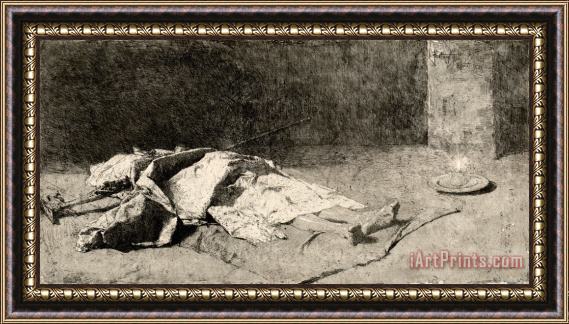 Mariano Jose Maria Bernardo Fortuny Y Carbo Dead Kabyle Framed Print
