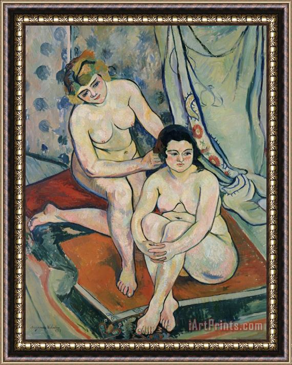 Marie Clementine Valadon The Two Bathers Framed Print
