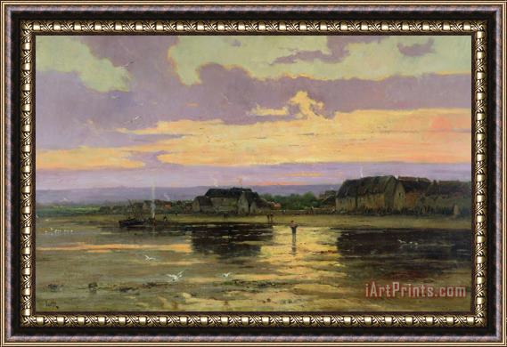 Marie Joseph Leon Clavel Iwill Solitude in the Evening Framed Print