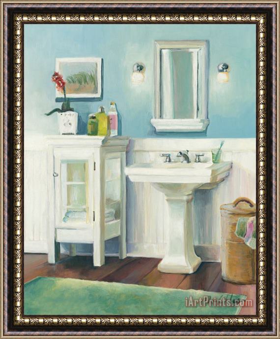 Marilyn Hageman Cape Cod Cottage Sink Framed Painting