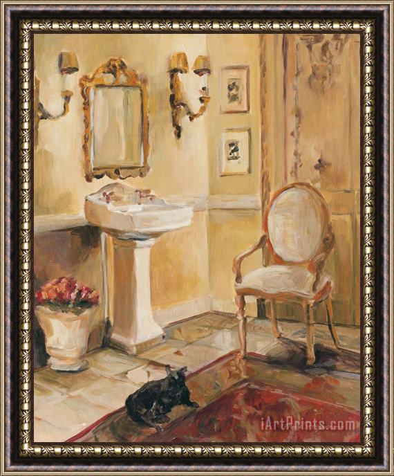 Marilyn Hageman French Bath II Framed Painting
