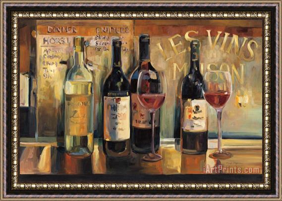 Marilyn Hageman Les Vins Maison Framed Painting