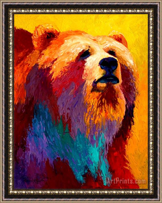 Marion Rose Abstract Grizz Framed Painting