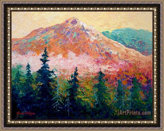 Marion Rose Mountain Sentinel Framed Painting