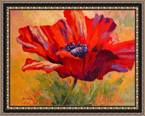 Marion Rose Red Poppy II Framed Painting