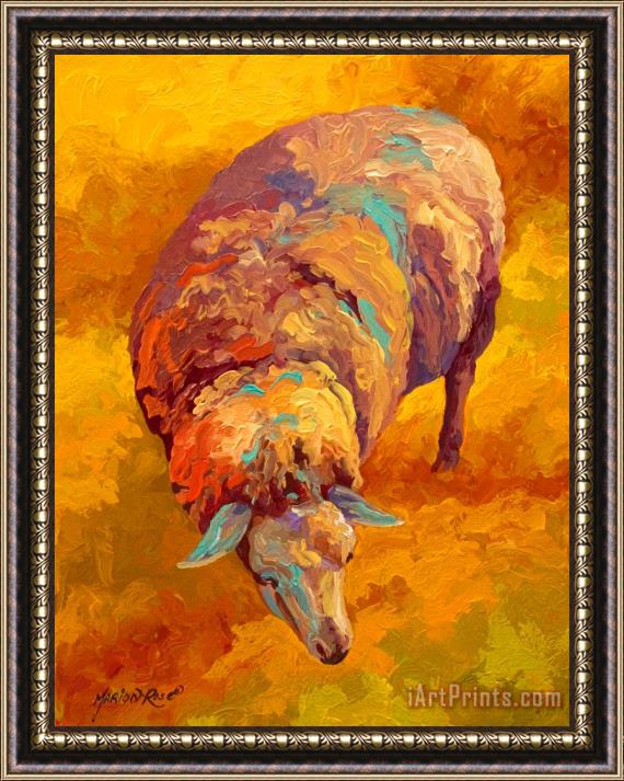 Marion Rose Sheepish Framed Painting