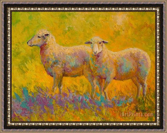 Marion Rose Warm Glow - Sheep Pair Framed Print
