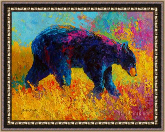 Marion Rose Young And Restless - Black Bear Framed Painting