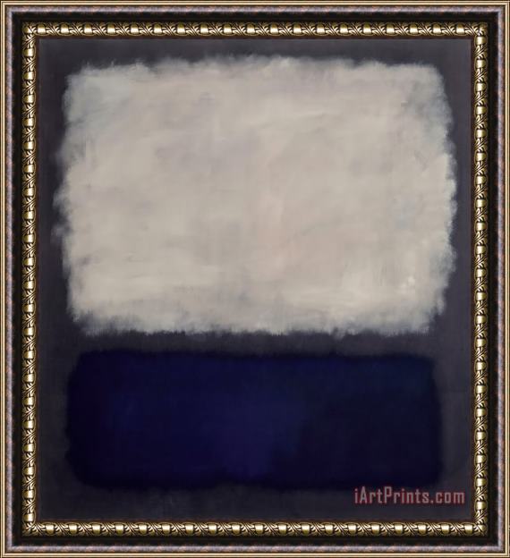 Mark Rothko Blue And Gray Framed Painting
