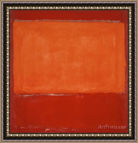 Mark Rothko Orange And Red on Red Framed Painting