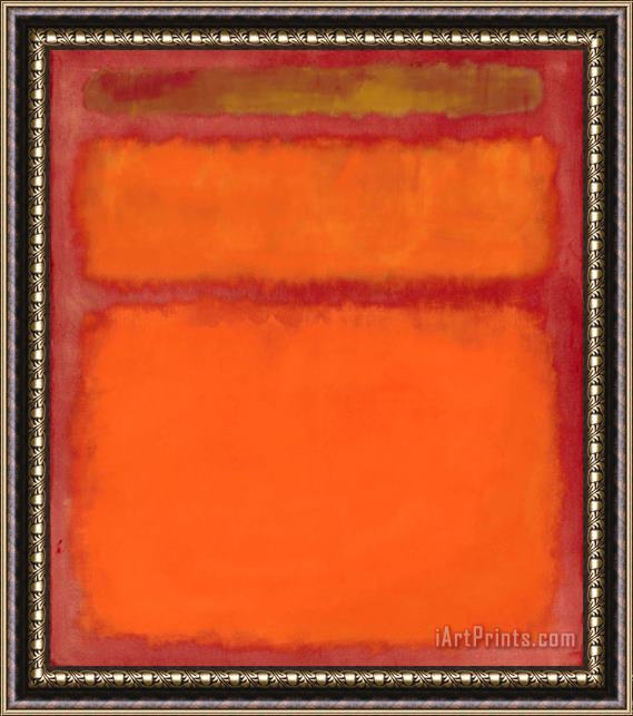 Mark Rothko Orange, Red, Yellow, 1961 Framed Painting