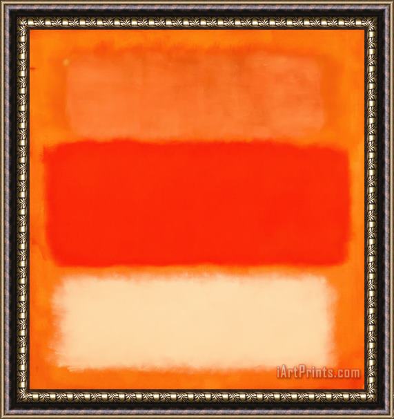 Mark Rothko Rothko in Orange Framed Painting