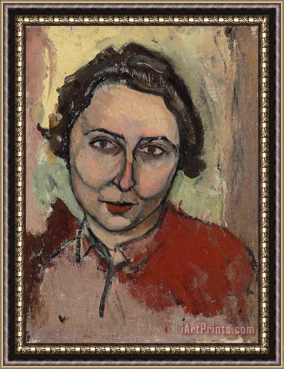 Mark Rothko Untitled (portrait of Leah Farber), 1927 Framed Painting