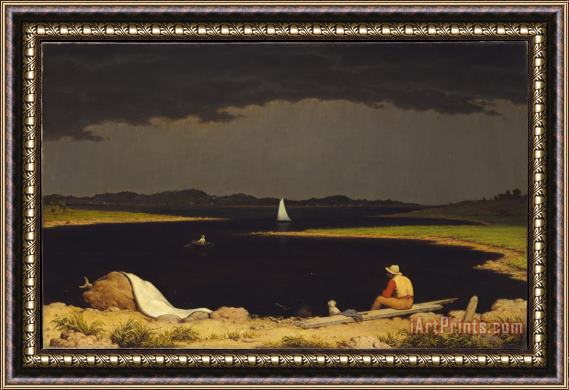 Martin Johnson Heade Approaching Thunder Storm 1859 Framed Print