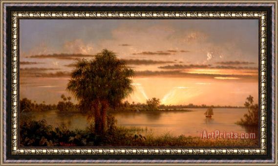 Martin Johnson Heade Florida Sunrise Framed Print