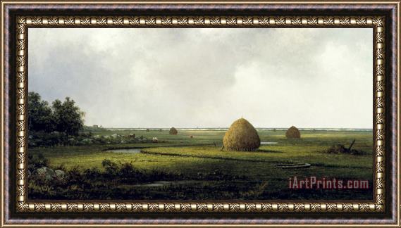 Martin Johnson Heade View of Marshfield Framed Painting