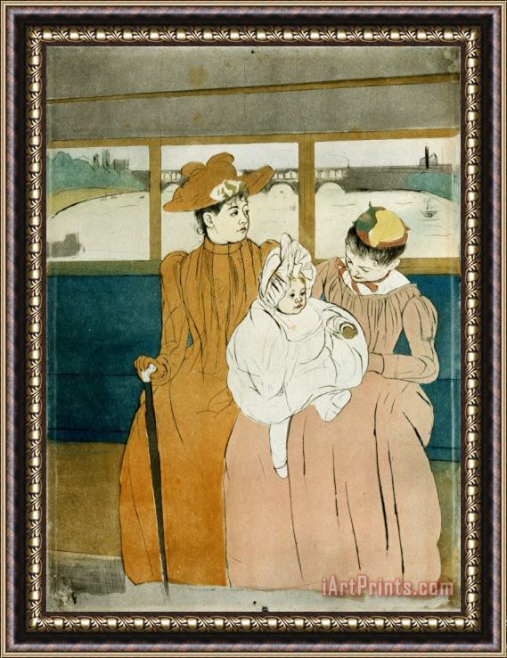 Mary Cassatt In The Omnibus Framed Print
