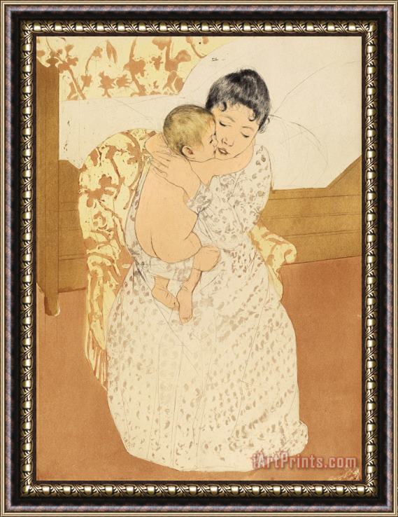 Mary Cassatt Maternal Caress Framed Painting