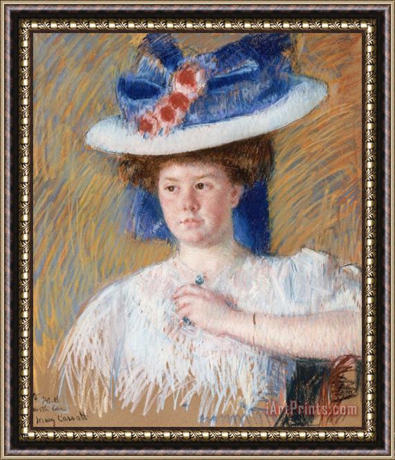 Mary Cassatt Portrait of Helen Sears, Daughter of Sarah Choate Sears Framed Print