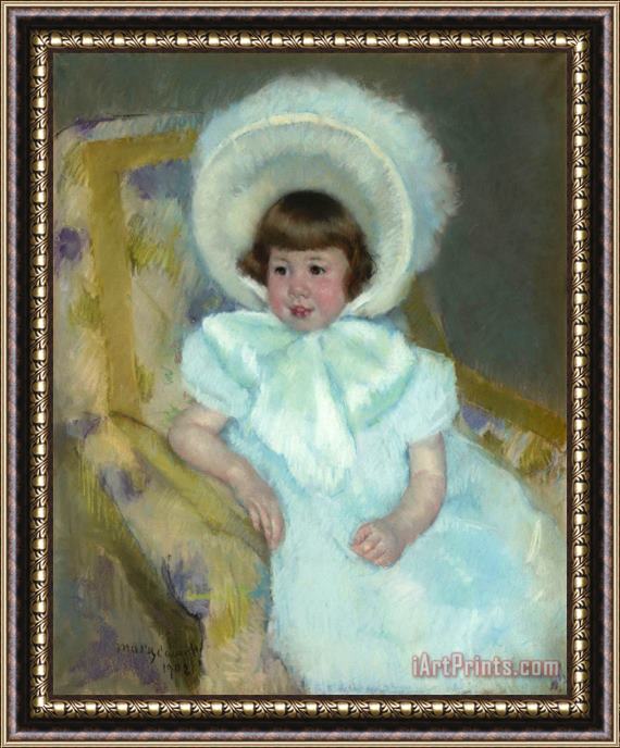 Mary Cassatt Portrait of Mademoiselle Louise Aurore Villeboeuf Framed Painting