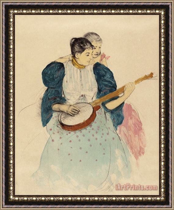 Mary Cassatt The Banjo Lesson Framed Painting