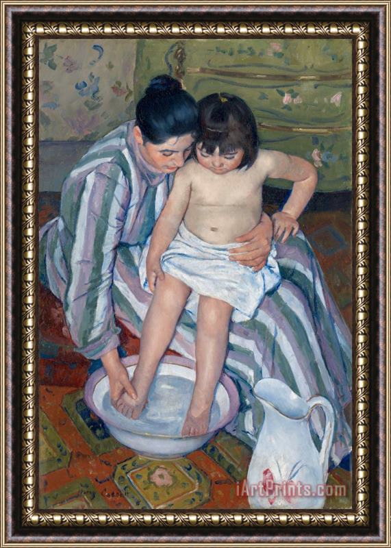 Mary Cassatt The Child's Bath Framed Painting