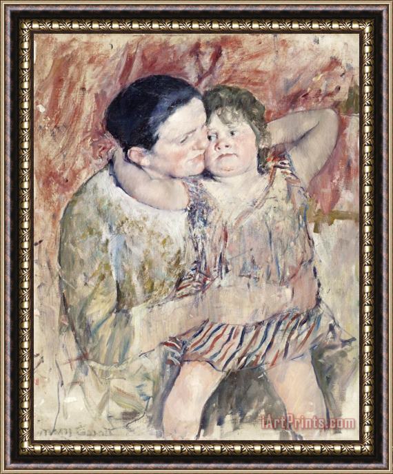 Mary Cassatt Woman And Child Framed Print