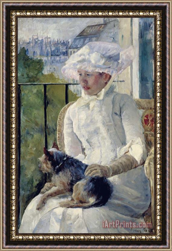Mary Cassatt Young Girl at a Window Framed Painting