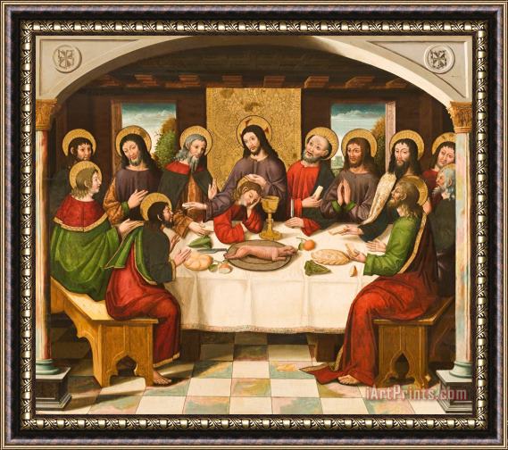Master of Portillo The Last Supper Framed Painting