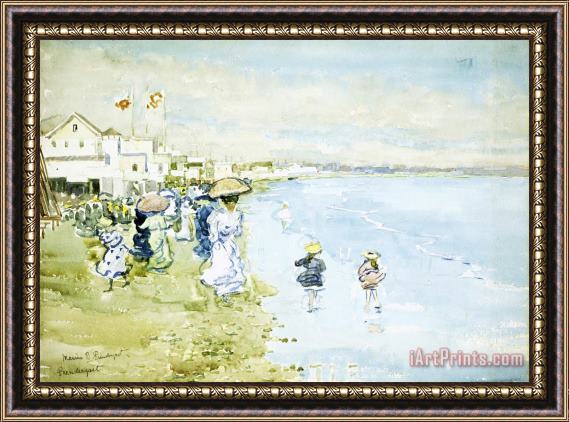Maurice Brazil Prendergast Revere Beach, Boston Framed Print