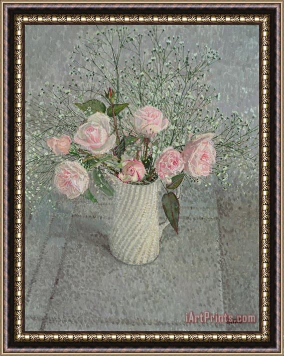 Maurice Sheppard Pink Roses Framed Painting
